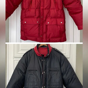 Reversible Puffer Jacket Red Black size UNKNOWN  Large/XL (read Sz description)